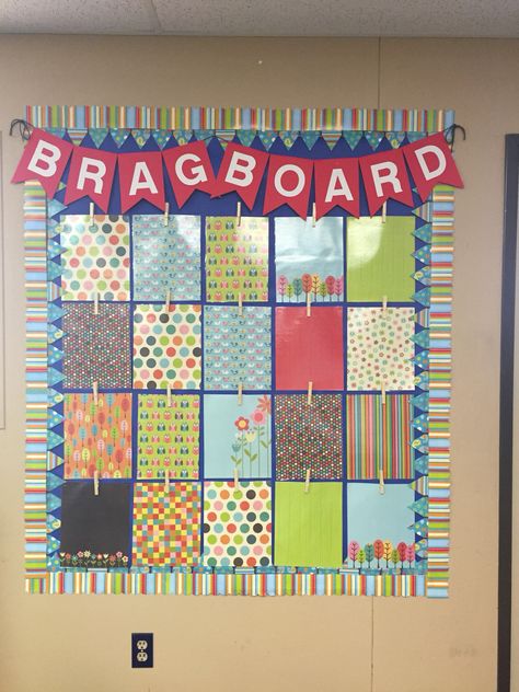 Have to brag about my fun and sassy "brag board" that I created!  I'll be using it this year for my 3rd graders!! Brag Board Ideas Work, Employee Brag Board Ideas, Work Picture Board Ideas, Classroom Brag Board, Office Shout Out Board Ideas, Awards Bulletin Board Ideas, Student Recognition Bulletin Board, Brag Board Bulletin Board, Celebration Board For Work