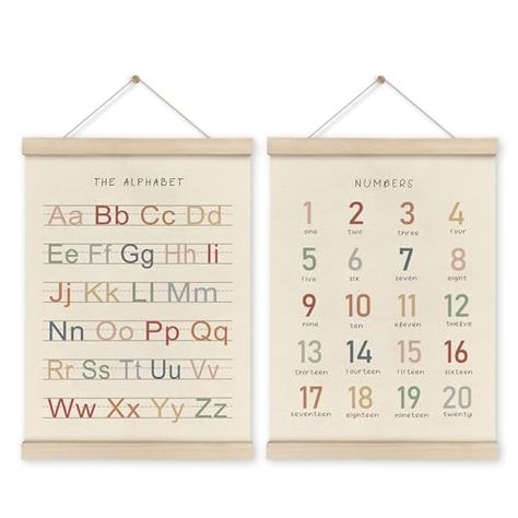 Preschool Writing Center, Abc Banner, Alphabet Banner, Numbers Poster, Art Hanger, Play Corner, Learning Poster, Alphabet Wall Art, Toddler Playroom