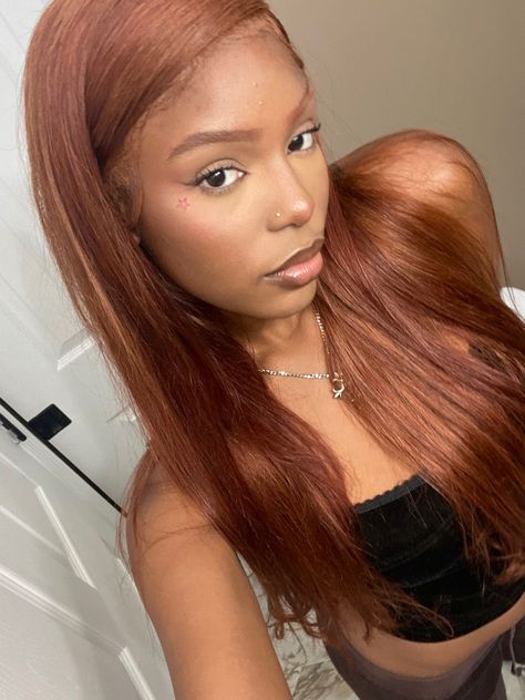 Ash Ginger Hair, Dark Ginger Hair, Honey Brown Hair, Ginger Hair Color, Dyed Hair Inspiration, Dyed Natural Hair, Natural Curls Hairstyles, Natural Hair Styles Easy, Queen Hair