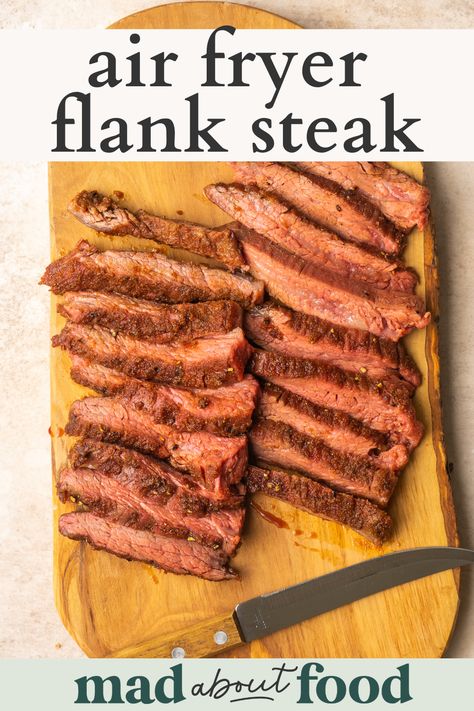 Beef Flank Steak Recipes Air Fryer, Flank Steak Air Fryer Recipes, Air Fryer Flank Steak Recipes, Flank Steak Air Fryer, Air Fryer Flank Steak, Dry Rub For Steak, Flap Steak, Healthy Steak, Beef Flank Steak