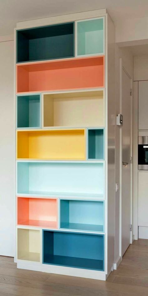 Hallway Ideas Entrance, Wall Bookshelves, Hallway Ideas Entrance Interior Design, Bookshelf Decor, Hallway Ideas, Book Shelf, Play Room, Dream House Decor, Design Case