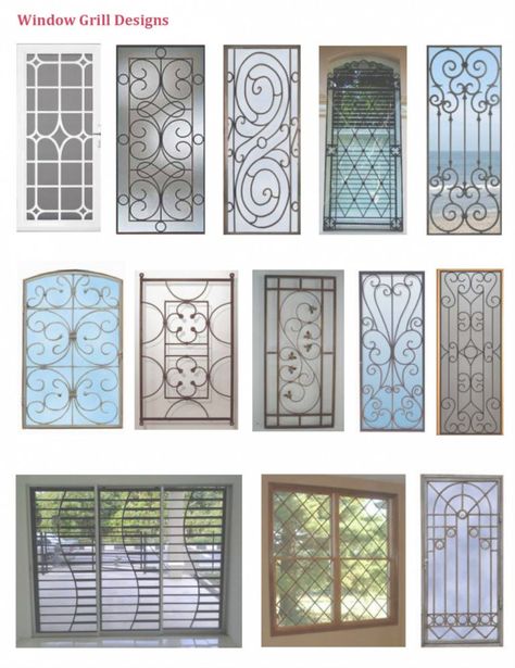 Beautiful Window Grill Design Ideas For Attractive Look - Engineering Discoveries Window Grill Design Modern Ideas Home, Security Door Design, Steel Grill Design, Iron Window Grill, Grill Designs, Modern Window Grill, Home Window Grill Design, Window Grill Design Modern, House Window Design