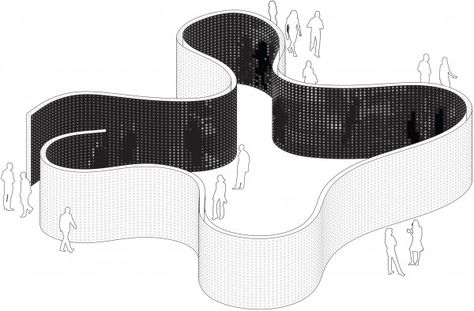 Studio (n-1) Architects » Farnsworth Curtain Curvilinear Interior Design, Intimate Spaces Interior Design, Form Development Architecture, Curvilinear Architecture, Curtain House, Interaktives Design, Toronto Architecture, Farnsworth House, Architecture Diagram