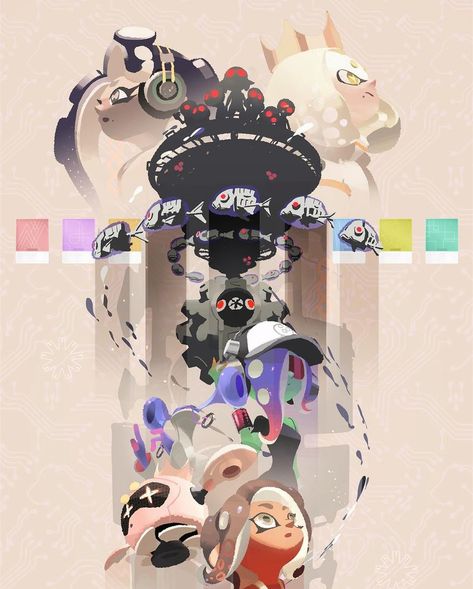 Agent 8, Pearl And Marina, Creepy Creatures, Kawaii Cups, Splatoon Games, Side Orders, Splatoon Memes, Nintendo Splatoon, Side Order