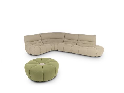 Calia Italia - Sofas Modulars Curvy Sofa, Calia Italia, 3d Fabric, Love Always Wins, Modular Sofas, Sofa Styling, Young Family, Urban Environment, Simple Flowers