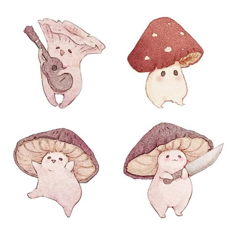 Mushroom Art, Drawing Inspo, Artsy Fartsy, Fantasy Creatures, Tattoo Inspo, Frogs, Cottage Core, Drawing Inspiration, Cute Stuff