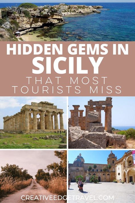 Get off the beaten path in Italy and discover these hidden gems of Sicily, perfect to make your trip even more memorable. Add these 4 Sicily hidden gems to your Italy itinerary and discover the best things to do in Sicily Italy | what to do in sicily in summer | what to do in sicily italy | sicily what to see | sicily what to do | sicily best places | best places to go in sicily | best places to visit in sicily | sicily beach beautiful places | sicily best beaches What To Do In Sicily, Things To Do In Sicily Italy, Noto Sicily Italy, Sicily Italy Road Trip, Sicily Italy Beach, Sicily Travel Guide, Sicily Best Beaches, Sicily Italy Aesthetic, Sicily Beach