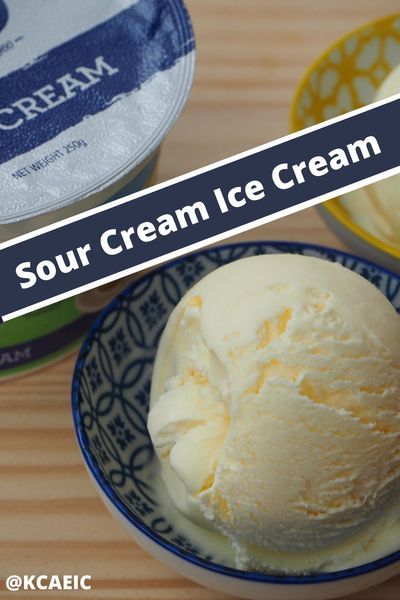 Sour cream ice cream. Delicious by itself or with fruit desserts, this homemade ice cream is easy to make and a fantastic variation. #icecream #dessert #creamy #pudding Sour Cream Ice Cream, Slushie Recipes, Healthy Nice Cream, Baked Fruit Desserts, Fruit Deserts, Whole Food Desserts, Best Homemade Ice Cream, Homemade Sour Cream, Easy Ice Cream Recipe