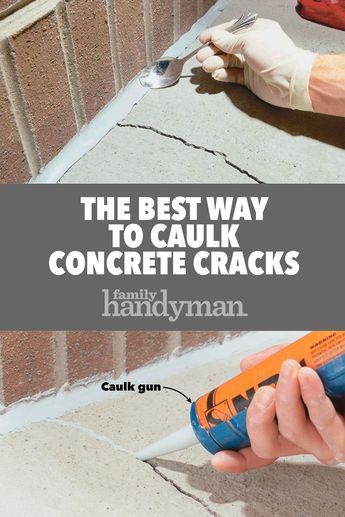 The Best Way to Caulk Concrete Cracks Fix Cement Cracks, How To Fix Cracked Concrete, Concrete Caulk, Fix Cracked Concrete, Repair Concrete Driveway, Concrete Filler, Concrete Cracks, Cracks In Concrete, Repair Cracked Concrete