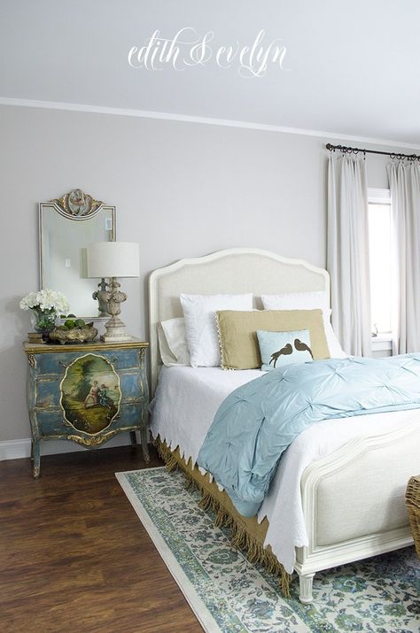 Guest Bedroom Reveal | Before and After | Edith & Evelyn French Country Rug, Boston Apartment, Bedroom Reveal, French Country Bedrooms, French Country Living Room, Bedroom Decorating Ideas, Country Bedroom, Bedroom Decorating, House Room