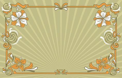 Art Nouveau Background, Art Nouveau Illustration, Desktop Wallpaper Art, Art Nouveau Design, Background Vintage, Facebook Cover Photos, Cover Photos, Background Images, Art Wallpaper