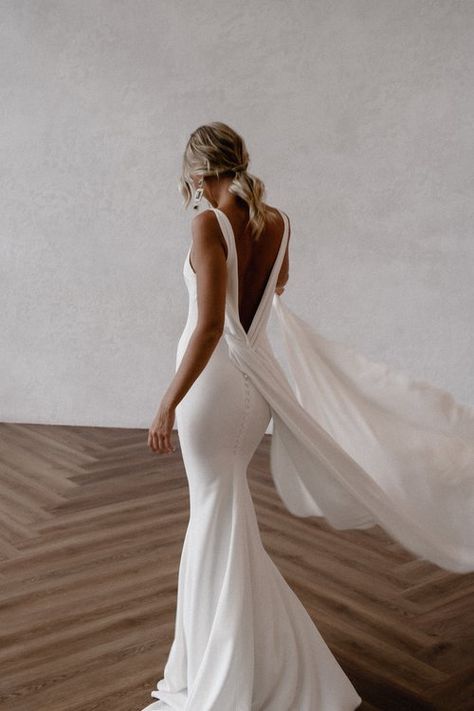 Harry Wedding Dress, Harry Made With Love Bridal, Low Drape Back Wedding Dress, Made With Love Harry Dress, Micah Love Is Blind Wedding Dress, Made With Love Bridal Harry, Harry Made With Love, Made With Love Harry, Savannah Miller Bridal