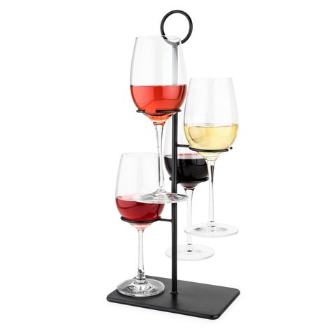 Wine glass candle holder