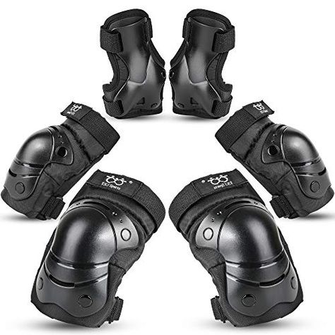 Sports Protective Gear Safety pad Safeguard (Knee Elbow Wrist) Support Pad Set Equipment for Kids Roller Bicycle BMX ... Skateboarding Protective Gear, Skateboard Helmet, Sports Helmet, Inline Skate, Elbow Pads, Inline Skating, Protective Gear, Bmx Bikes, Skateboard Decks