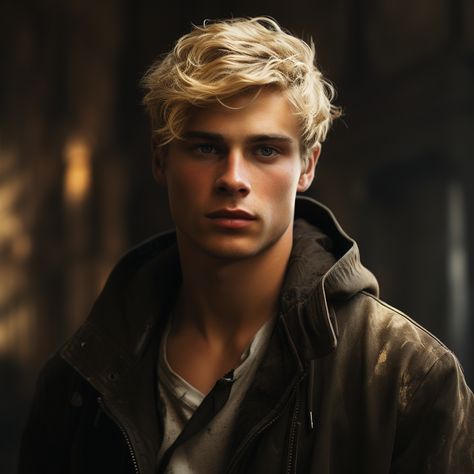 Blonde Male Character, Character Inspiration Male Blonde, Blonde Hair Freckles, Blonde Hair Male Character Art, Blonde Fantasy Male, Blonde Male Knight, Blonde Hair Green Eyes Guy Art, Blond Guys, Blinde Hair