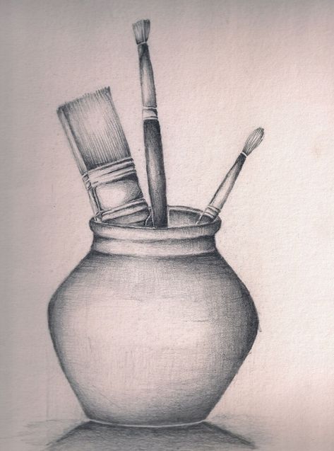 Shading Sketches, Sketches Shading, Still Life Pencil Shading, Easy Still Life Drawing, Simple Sketching, Shading Ideas, Sketch Shading, Easy Pencil Drawings, Still Life Sketch