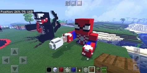 Spiderman Minecraft House, Survival House, House In Minecraft, Minecraft Builds, Minecraft Houses, Minecraft, Spiderman, Building, Quick Saves