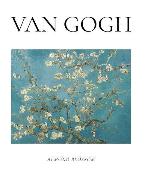 Almond Blossom Van Gogh, Famous Landscape Paintings, Van Gogh Poster, Van Gogh Almond Blossom, Foto Transfer, Arte Van Gogh, Art Exhibition Posters, Almond Blossom, Print Decor