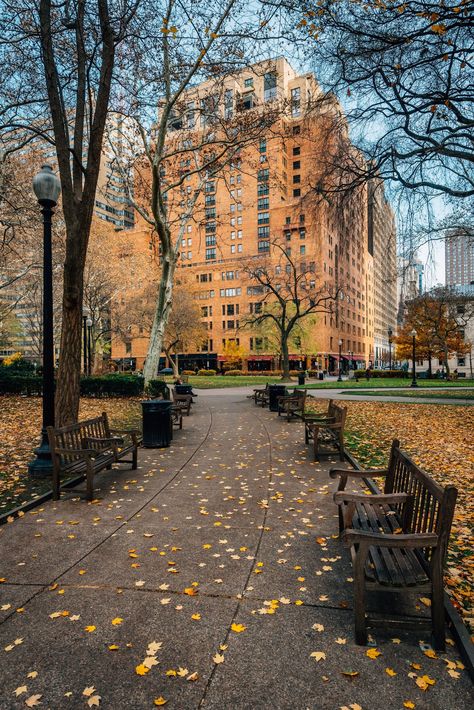 Autumn color and walkway at Rittenhouse Square Park, in Philadelphia, Pennsylvania Rittenhouse Square, Rail Transport, White Car, Hotel Motel, Posters Framed, City Car, Philadelphia Pennsylvania, Image House, 2 On