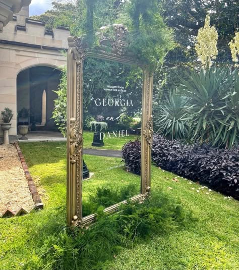 Friends Celebrating, Wedding Mirror, Wedding Entrance Decor, Dream Wedding Decorations, Boda Mexicana, Wedding Reception Inspiration, Future Wedding Plans, Dream Wedding Ideas Dresses, Sydney Wedding