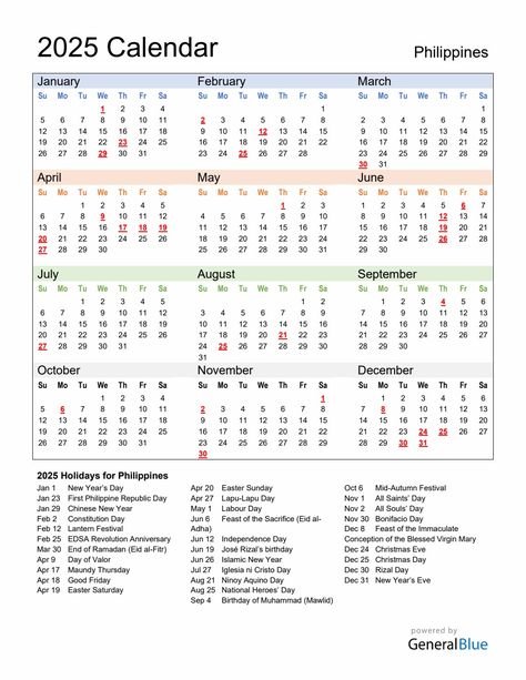 Annual Calendar 2025 with Philippines Holidays Philippine Calendar 2024 With Holidays, 2025 Calendar With Holidays, Quarterly Calendar, Desk Calendar Design, Teachers Day Greetings, Philippine Holidays, Pinterest For Beginners, Poster Presentation, Calendar Design Template