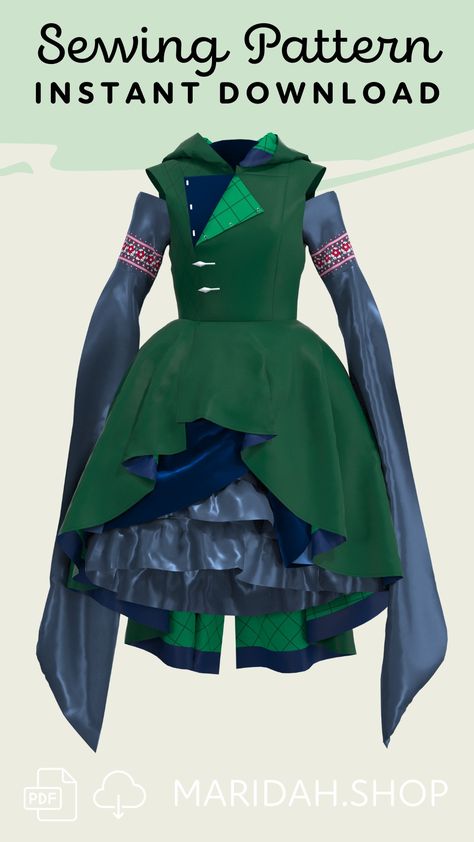 Dress similar to clothing Jester from Critical Role wears Critical Role Jester, Jester Cosplay, Outfit Sewing Pattern, Cosplay Patterns, Faire Outfit, Ren Faire Outfits, Apron Skirt, Circular Knitting Machine, Clothes Reference