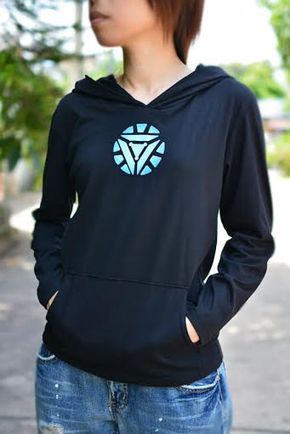 Iron man mark3 hoodie long sleeve with blue-white energy logo black hoodie Iron Man Hoodie, Marvel Clothing, Fandom Merch, Marvel Fashion, Avengers Outfits, Arc Reactor, Energy Logo, Marvel Clothes, Marvel Merchandise