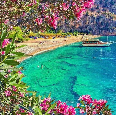 Good morning from Butterfly Valley, #Oludeniz, #Fethiye, #Mugla, #Turkey Turkey Beach, Fethiye Turkey, Wallpaper Laptop, Marmaris, Beautiful Sights, Travel Images, Beautiful Places In The World, Beautiful Places To Visit, Beautiful Scenery