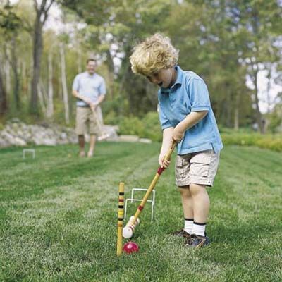 A Backyard Built for Playing Games - This Old House Bocce Court, Wiffle Ball, Backyard Buildings, Lush Lawn, Photo Mosaic, Sport Court, Kings Game, This Old House, Lawn Games