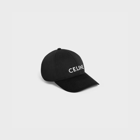 CELINE COTTON DRILL BASEBALL CAP - Black | CELINE Celine Baseball Cap, Fragrance Bottle, Fragrance Samples, New Sneakers, New Fragrances, Card Holder Wallet, Leather Coat, Natural Leather, Belt Bag