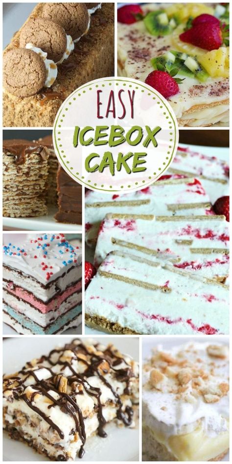 If you’re looking for a quick and easy dessert for the family, you’re going to love these 12 Easy Icebox Cake Recipes! #cakebox #cake #recipes #roundup Easter Ice Box Cake, Banana Icebox Cake Recipes, Easter Icebox Cake, Icebox Cake Recipes No Bake, Cold Cake Recipes, Ice Box Cake Recipes, Easy Icebox Cake, Berry Cheesecake Recipes, Ice Box Cake