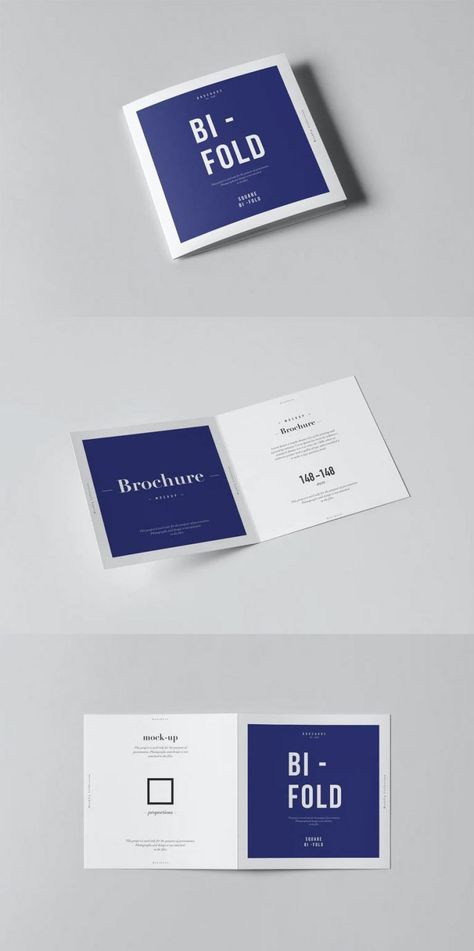 Square Brochure Design Inspiration, Brochure 2 Fold, Square Brochure Design Layout, Square Brochure Design, Leaflet Design Template, Brochure Design Simple, Folder Graphic Design, Booklet Design Layout, Leaflet Layout