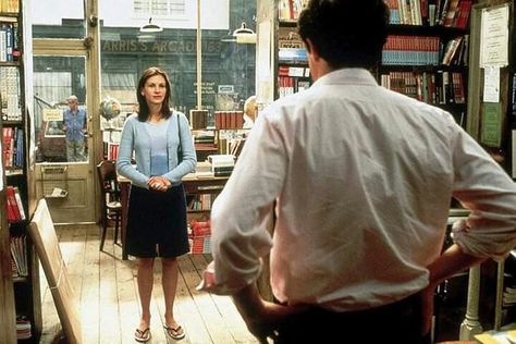 Scene from  Notting Hill  (1999) - The Travel Bookshop Notting Hill Film, Notting Hill Movie, Richard Curtis, Romantic Comedies, Lana Condor, We Found Love, Moonrise Kingdom, Lara Jean, Hugh Grant