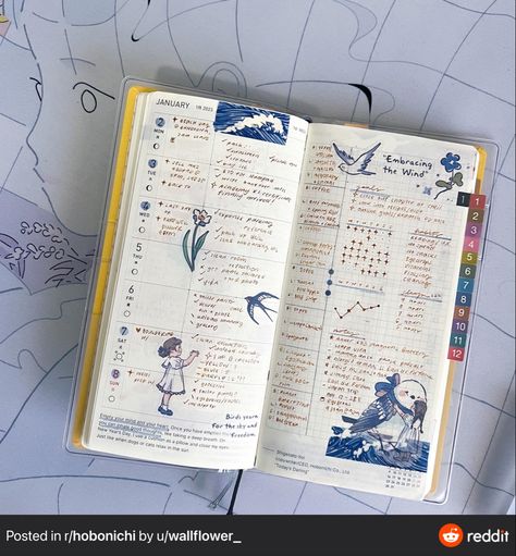 Hobonichi Aesthetic, Hobonichi Weeks Setup, Hobonichi Weeks Layout Ideas, Hobonichi Weeks Layout, Hobonichi Inspiration, Hobonichi Journal, Hobonichi Ideas, Planner Hobonichi, Hobo Weeks