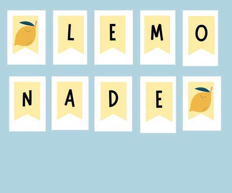 Lemonade Stand Kit With Printable Signs and Banner - Etsy Lemon Stand Ideas, Kids Lemonade Stand, Lemonade Banner, Lemon Stand, Kids Lemonade Stands, Kids Lemonade, Stand Ideas, Imaginary Play, Lemon Decor