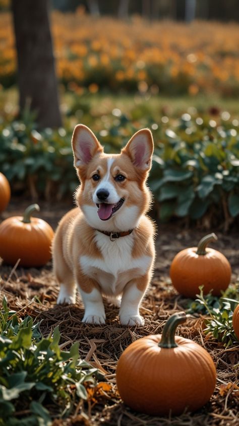 Corgi Pumpkin, Corgi Halloween, Corgi Wallpaper, Corgi Stuff, Puppy Corgi, Stray Animals, Corgi Art, Puppy Wallpaper, Snow Falling