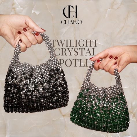 This crystal bag is your new night-out essential💅🏼👯‍♀️Where would you love to show it off? 💎✨ Drop your ideas below! [ Agra, Handbags , Crystals , Outfits , Fashion, Shaadi , Teej , Rakshabandhan ] #handbags #agra #crystral #pearl #bags #india #pinterest #fyp #explore #insta #bags #wedding Pearl Bags, Crystal Bags, Beaded Bag, Agra, Outfits Fashion, Night Out, India, Handbags, Crystals