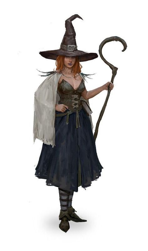 Coven Characters, Wizard Apprentice, Fantasy Classes, Female Wizard, Anime Rpg, Medieval Witch, Pathfinder 2e, Visual Library, Fantasy Witch