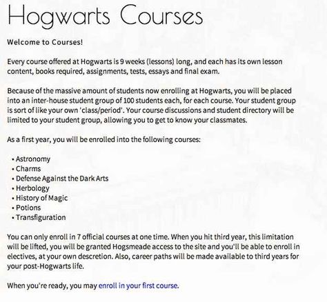 Hogwarts Is Here takes things pretty seriously. Each course lasts nine weeks and you have to complete tests and a final exam in order to pass. Online Hogwarts, Hogwarts Is Here, Hogwarts Online, Hogwarts Classes, Final Exam, Final Exams, Hogwarts School, Harry Potter Love, Harry Potter Obsession