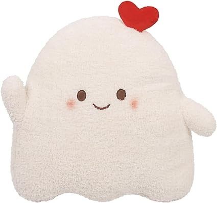 Amazon.com: ARELUX Cute Ghost Plush Pillow,Soft White Heart Ghost Stuffed Animals Plushies Kawaii Doll Toy Funny Room Decor Birthday Friends Family Member 18in : Toys & Games Funny Room Decor, Plushies Kawaii, Ghost Plush, Kawaii Pillow, Kawaii Ghost, Kawaii Hat, Birthday Friends, Cuddle Pillow, Kawaii Bags