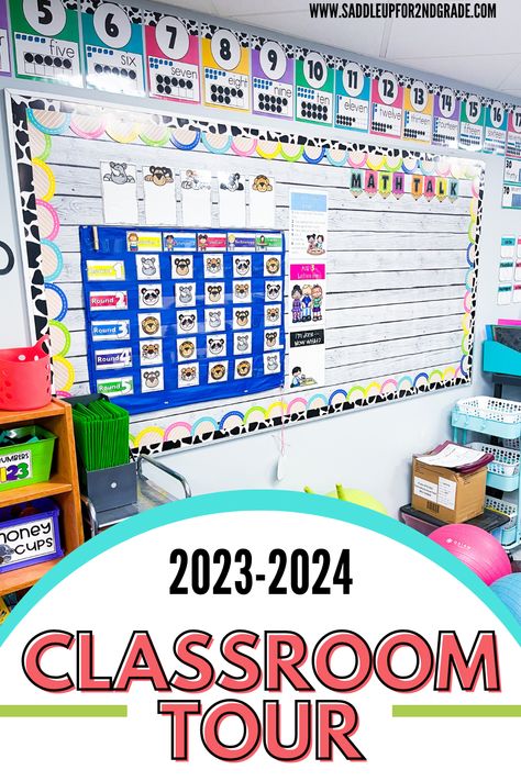 I’m back in 2nd grade for the 2023-2024 school year! Check out my official classroom reveal, where you’ll find links and inspiration for your classroom setup! #classroomtour #classroomdecor #classroomorganization 1st Grade Classroom Setup, Second Grade Classroom Themes, 2nd Grade Classroom Decor, Grade 2 Classroom Setup, 2nd Grade Classroom Themes, Grade 1 Classroom Setup, 2nd Grade Classroom Ideas, Second Grade Classroom Decor, Second Grade Classroom Setup