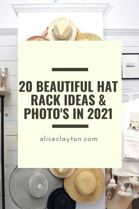 20 Beautiful Hat Rack Ideas & Photo's in 2021 - Alice Clayton Cowgirl Hat Hanging On Wall, Western Hat Wall Display, How To Display Cowboy Hats, Hat Booth Display Ideas, Hanging Cowboy Hats On Wall, Hat Racks Ideas, Cowboy Hat Display Ideas, Hat Rack Diy Wall, Hat Hanging Ideas