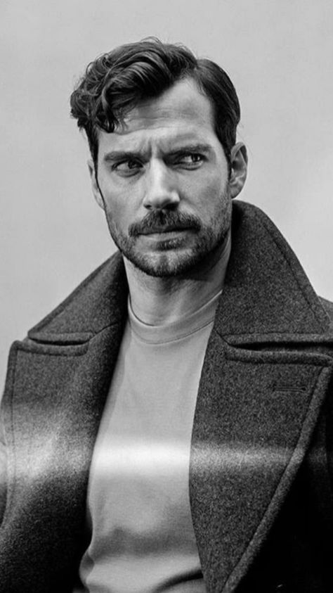 Mens 50s Hairstyles, Moustache Style, Mustache Styles, Men's Facial Hair, Mustache Men, Mens Facial Hair Styles, Corte De Cabelo Masculino, Henry Cavill, Gentleman Style