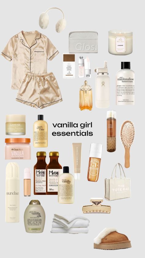 Vanilla Girl Essentials, Vanilla Girl Aesthetic, Pink Academia, Girl Essentials, Beauty Routine Checklist, Cute Nike Outfits, Vanilla Girl, Aesthetic Outfit Ideas, Pretty Skin Care