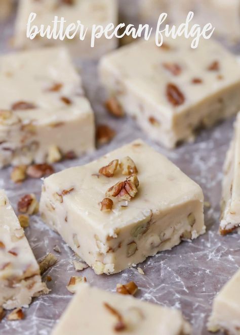 Butter Pecan Fudge, Butter Pecan Fudge Recipe, Pecan Fudge, Cookies And Cream Fudge, Fudge Dessert, Butter Pecan Cake, Slow Cooker Desserts, Pecan Cake, Rich Desserts