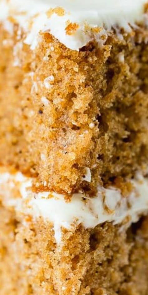 Homemade Spice Cake, Cake Marshmallow, Brown Sugar Cake, Oatmeal Cream Pie, Spice Cake Recipe, Marshmallow Filling, Vanilla Bean Frosting, Oh Sweet Basil, Spice Cake Recipes