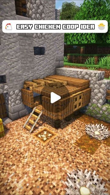 EcoSMP on Instagram: "Minecraft Mini Builds Ep. 69 | Easy Chicken Coop Idea    In this EcoSMP Minecraft Mini Builds episode, we show an easy and chicken coop interior design idea for your survival house. Don't forget to subscribe for more Minecraft building tips and tricks, Minecraft hacks, Minecraft tutorials, and more to bring your Minecraft aesthetic to the next level!    ► Credits:  🏗️ Builder: DarkCoupon  🏞️ Complementary Shaders  🎬 Replay Mod  🎮 EcoSMP Server  🎵 Music Courtesy Of Mojang Studios    #minecraft #minecraftbuild #minecrafttutorial #minecraftinterior #minecraftideas #minecrafthowto #minecrafttipsandtricks #minecrafthacks #minecraftdesign #minecraftbuilding #minecraftsurvival #minecraftaesthetic #minecraftfantasy #minecraftinspiration #ecosmp" Practical Minecraft Builds, Minecraft Mining Levels, Chicken Coop Ideas Minecraft, Chicken Coop Minecraft Ideas, Minecraft Camp Fire Ideas, Minecraft Building Ideas Survival, Chicken Coop Minecraft, Chicken Coop Interior, Minecraft Building Tips