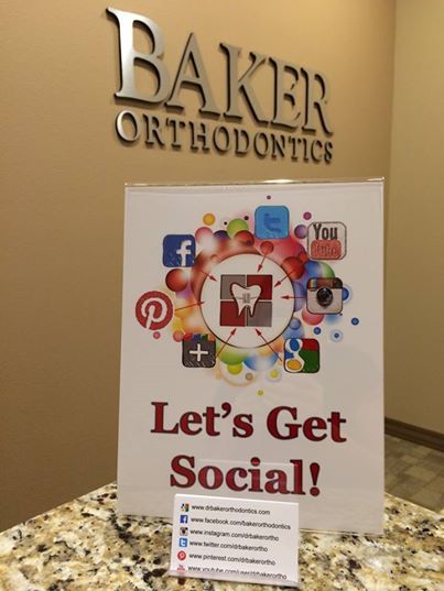 Baker Orthodontics is getting social!!! Through Facebook, Twitter, YouTube, Instagram, Google+, Pinterest, & www.drbakerorthodontics.com, Baker Orthodontics provides fun facts, updates, and helpful information available to patients. #bakerorthodontics Dental Office Promotion Ideas, Fun Dental Office Ideas, Dental Contest Ideas, Orthodontic Office Contest, Dental Office Contest Ideas, Orthodontic Office Contest Ideas, Dental Office Marketing Ideas, Orthodontic Marketing Ideas, Dental Office Ideas