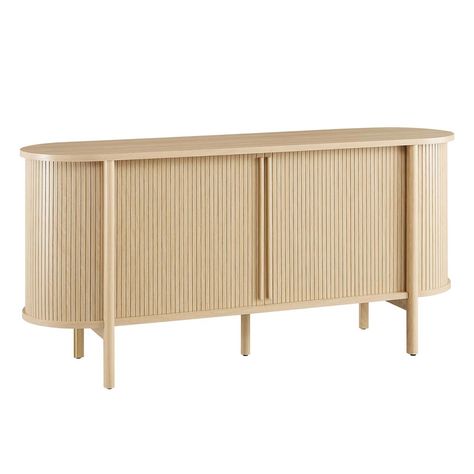 Modway Cadence Sideboard | Wayfair High Tv Stand, Grain Storage, Oak Sideboard, Living Room Bench, Modern Sideboard, Modway Furniture, Wood Sideboard, Sideboard Cabinet, Swinging Chair