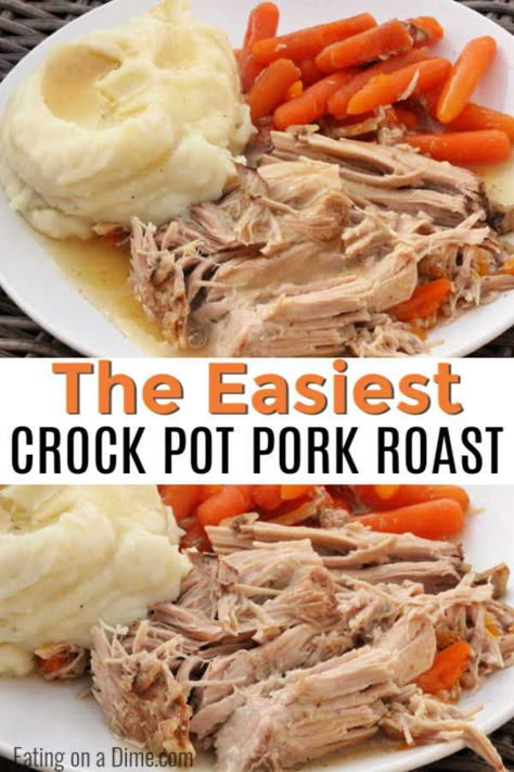 Recipe For Pork Loin Roast Crock Pots, What To Make With A Pork Roast, Easy Crockpot Pork Roast Recipes, Crock Pork Roast, Pork Roast In Crockpot Easy, Pork Roast In Crock Pot Slow Cooker, Easy Pork Roast Recipes Crock Pots, Recipes For Pork Roast In Crock Pot, How To Cook A Pork Roast In The Crockpot